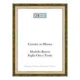 Cornice Classica su Misura - Modello Botero Foglia Oro e Verde